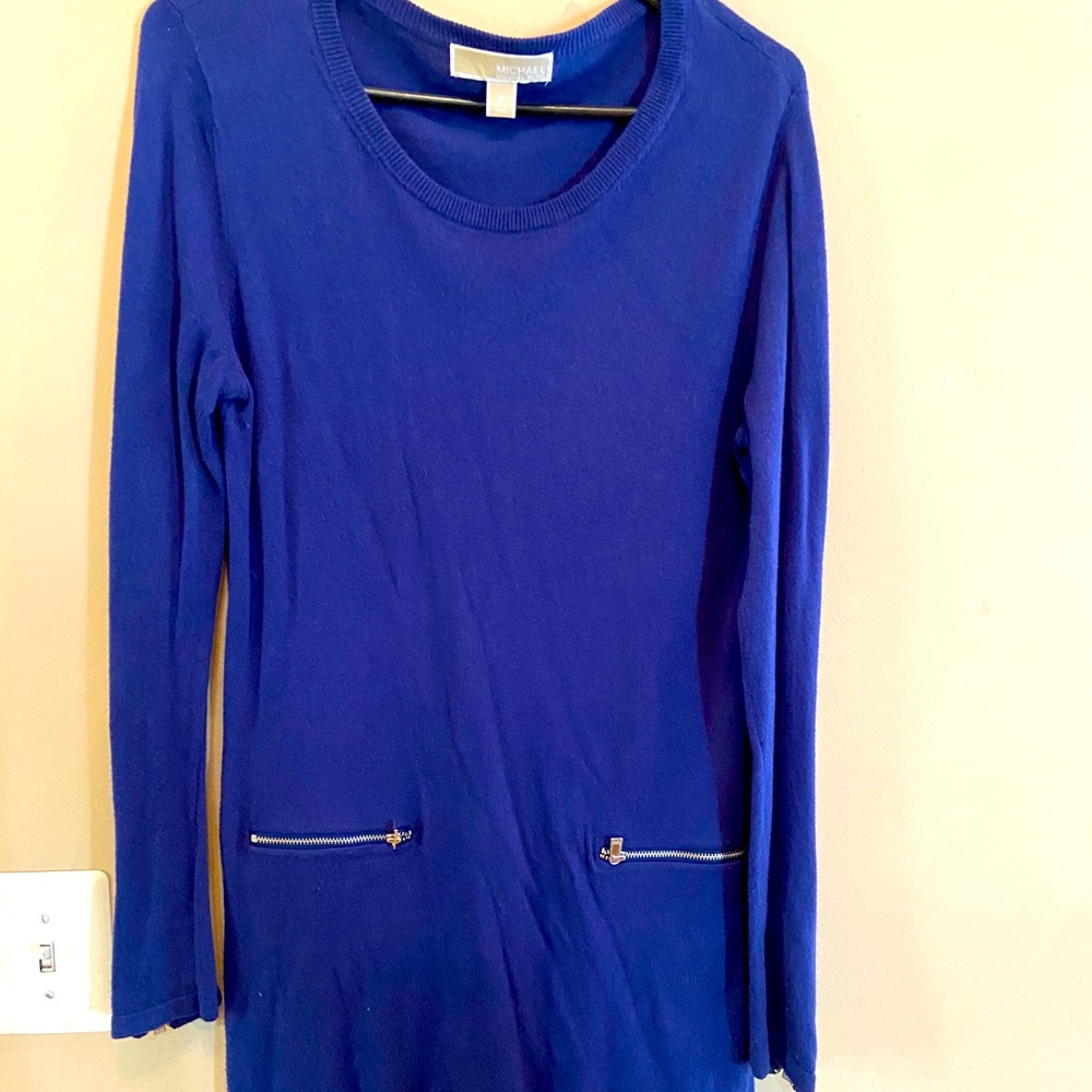 Blue Michael Kors sweater dress size medium